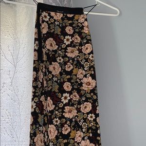Calf length floral dress